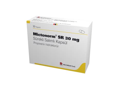 mictonorm sr 30 mg ne için kullanılır
